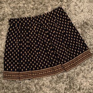 Navy Blue and Gold Gap Skirt
